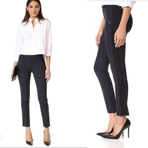 Rebecca Taylor tuxedo blue black Ava pants sz 6